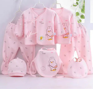 Luxury 7-Piece Cotton Clothing Set for Newborns Mimarta
