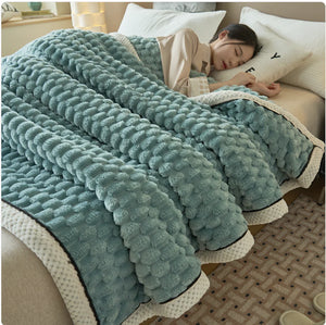 Winter Coral Flannel Thermal Blanket Rieworkes