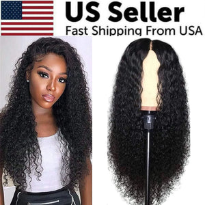 AA Hair Front Wig Womens Brazilian Human Long Curly Lace Wavy Hair Wigs US 2023 Rieworkes