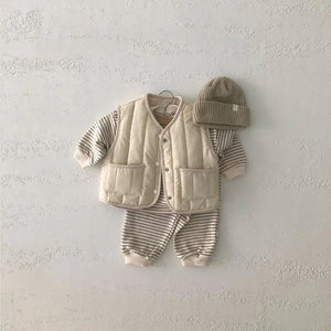 Kids' Warm Autumn/Winter Vest - Solid Color Jacket Rieworkes