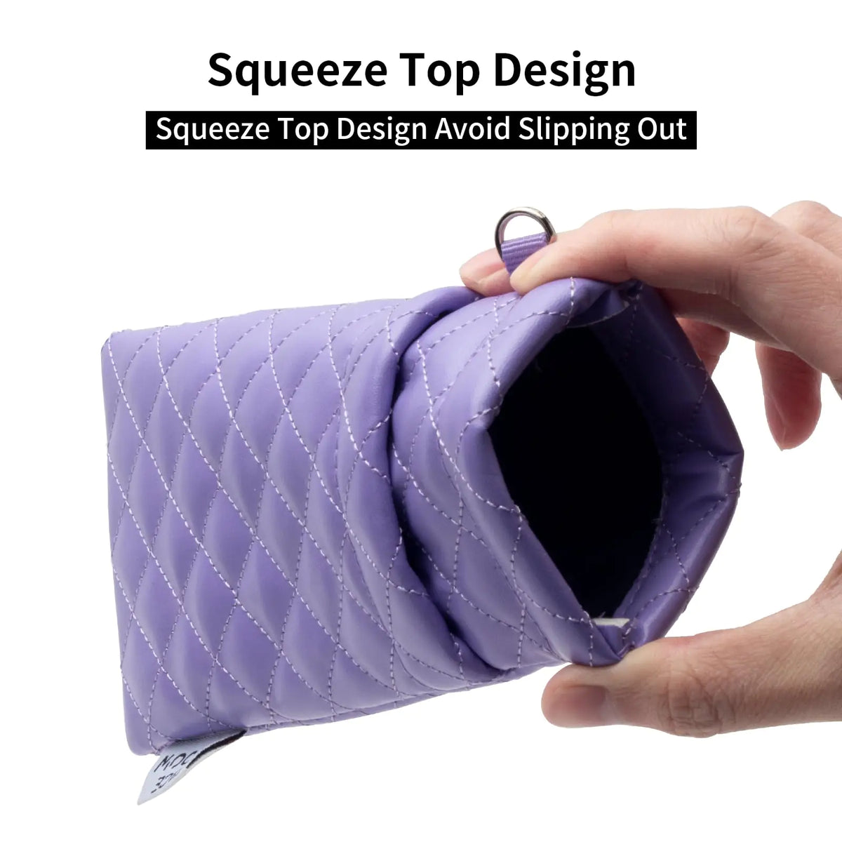 Face Shadow Double Glasses Case Soft Eyeglass Case For Women Men Squeeze Top Sunglasses Case With Cleaning Cloth Pu Purple Rieworkes