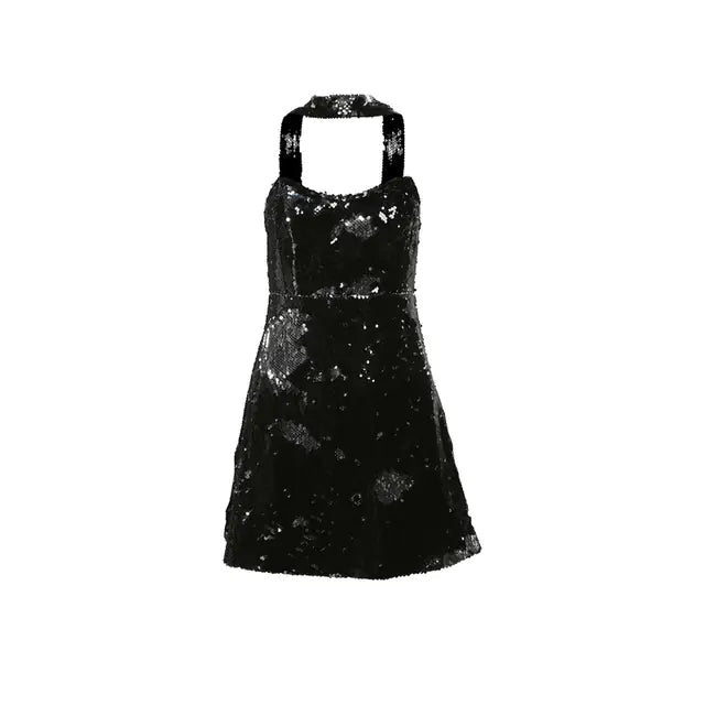 Vintage Short Halter Dress for Confident Women Mimarta