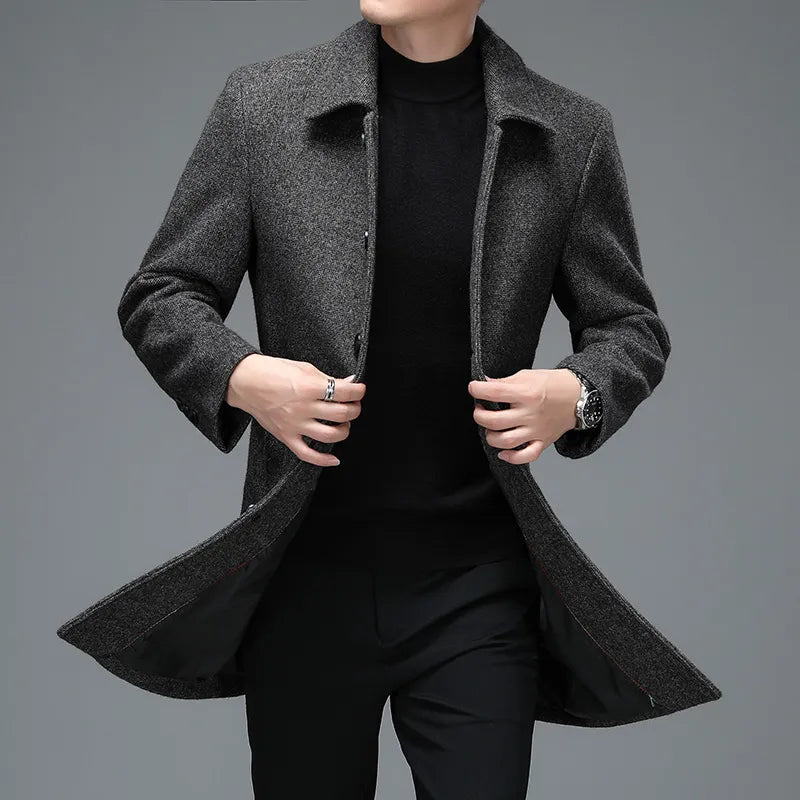 Business Woolen Overcoat Jacket Rieworkes