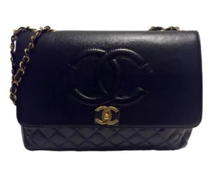 Flap with Top Black Lux Bag Mimarta