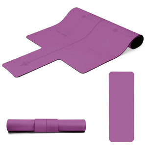 Pilates Reformer Mat towel Pilates Bed Non-Slip Mat Fitness Mat Travel Yoga Mat Pilates Core Mattresses Pilates Rehab Equipment Towel Black Non-Slip Rubber Material Foldable Washable Pilates Bed Non-Slip Mat (Purple) Mimarta