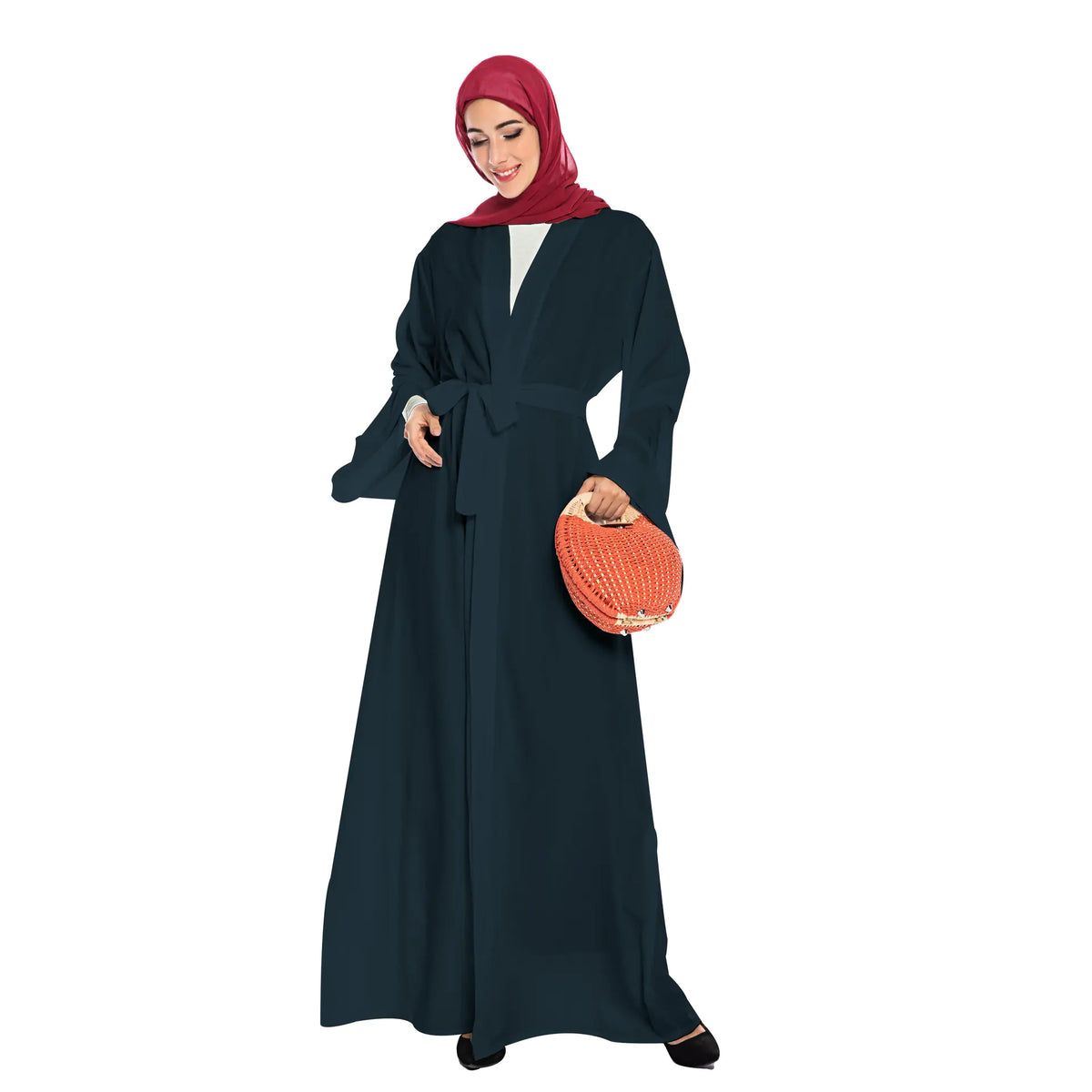 Popular Clean Color Cardigan Robe Mimarta