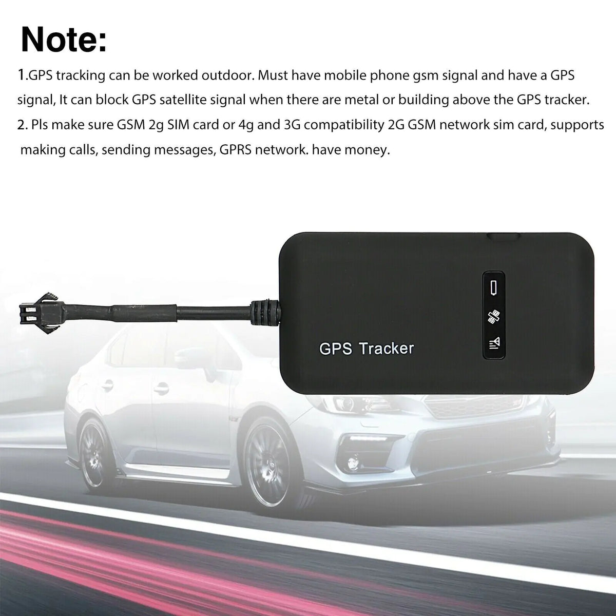 Real Time GPS Tracker Tracking Locator Device GPRS GSM Car/Motorcycle Anti Theft Rieworkes