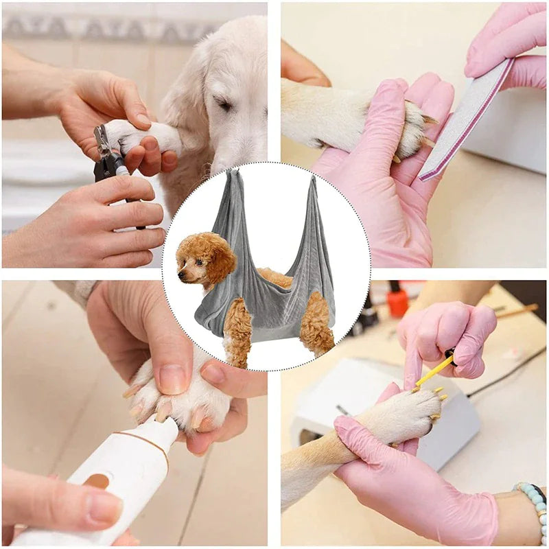 Portable Pet Dog Cat Grooming Hanging Hammock Harness Breathable Groom Helper US Mimarta