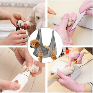 Portable Pet Dog Cat Grooming Hanging Hammock Harness Breathable Groom Helper US Mimarta