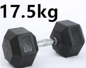 HexGrip Rubber-Coated Fixed Dumbbell Rieworkes