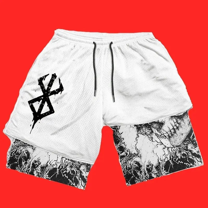 Y2K Men’s Anime Gym Shorts Rieworkes