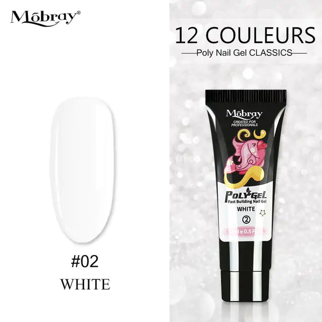 Poly Acrylic Gel: 15ML UV Gel for Nail Extension - 38 Colors Rieworkes