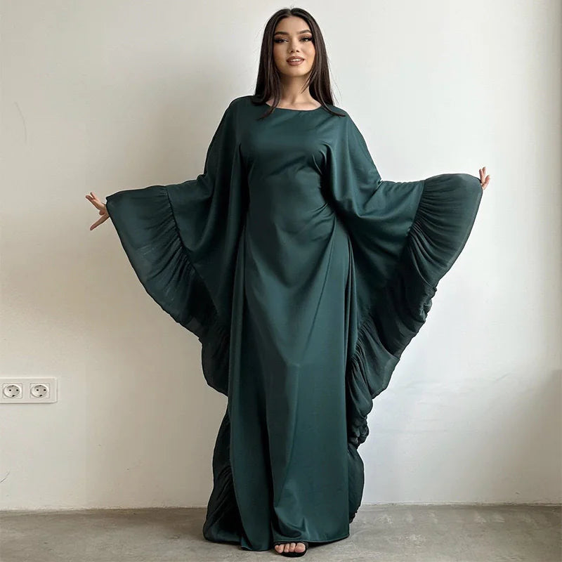Lace Sleeve Patchwork Kimono Robe Mimarta