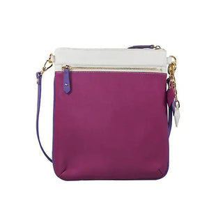 Lily Leather Crossbody- Sea Salt White/Watermelon Rieworkes