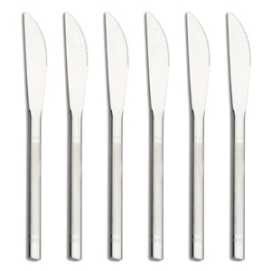 VANRA Small Dessert Knives Set of 6 Stainless Steel Kids Dinner Knife Appetizer Fruit Snack Serving Knives Mini Flatware Set Silverware 5.7inch Mimarta
