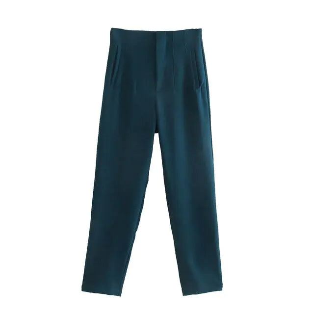 Chic Office Lady Straight Pants Rieworkes