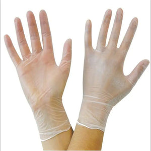 General Purpose Clear Vinyl Disposable Gloves Medium 50 pairs /100 pcs /Box Rieworkes