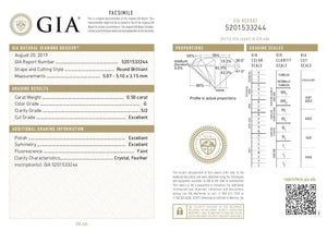 GIA Certified 14k White Gold 4/5 Cttw Diamond Halo Engagement Ring (G-H Color, SI1-SI2 Clarity) Rieworkes