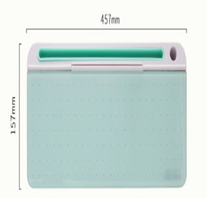 Office Glass Dry Erase Desktop Computer Storage Whiteboard pad Rieworkes