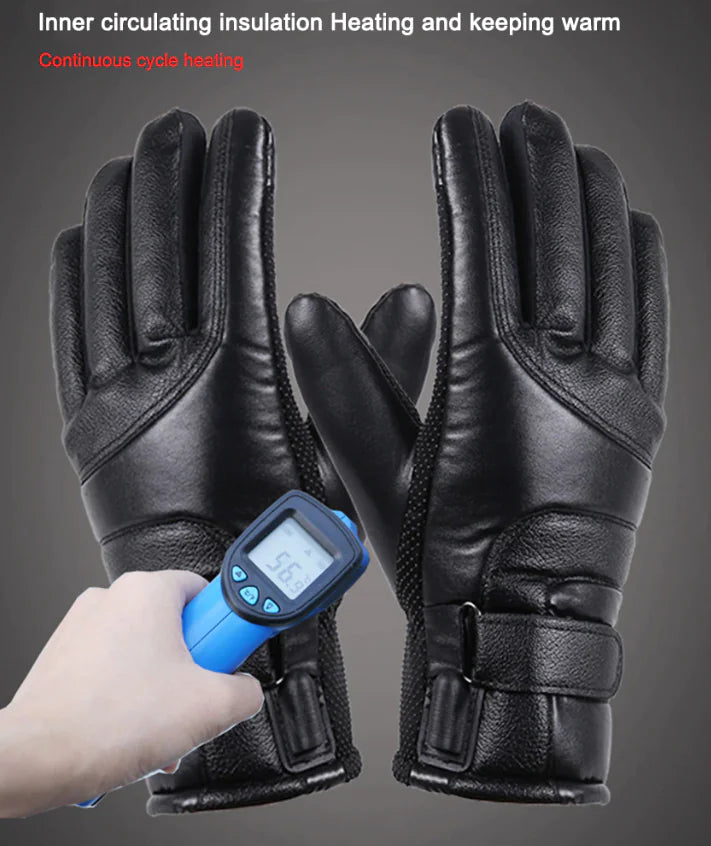 Electric USB Heated Gloves Winter Warming Thermal Ski Snow Hand Warm Windproof Rieworkes