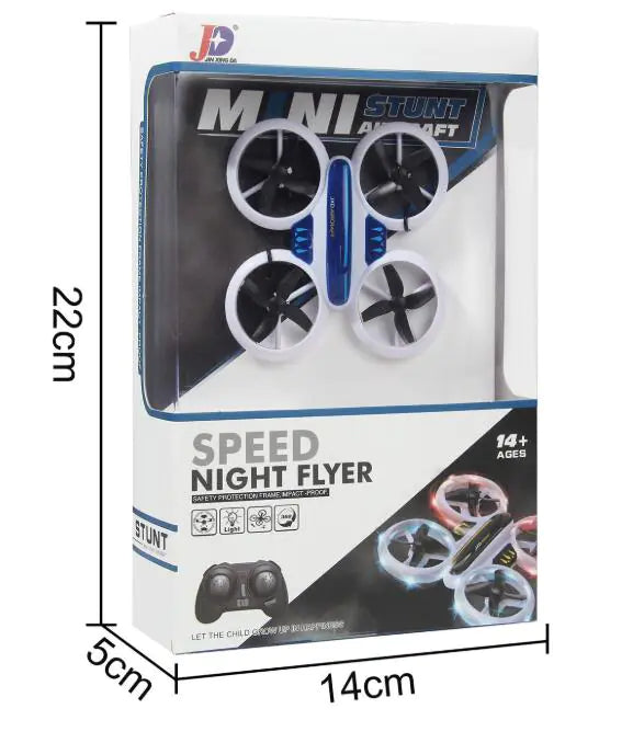 Quadcopter with Colorful LED Lights and Disc Design Mimarta