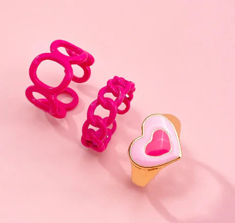 Vintage Embrace Hands Rings Set Rieworkes