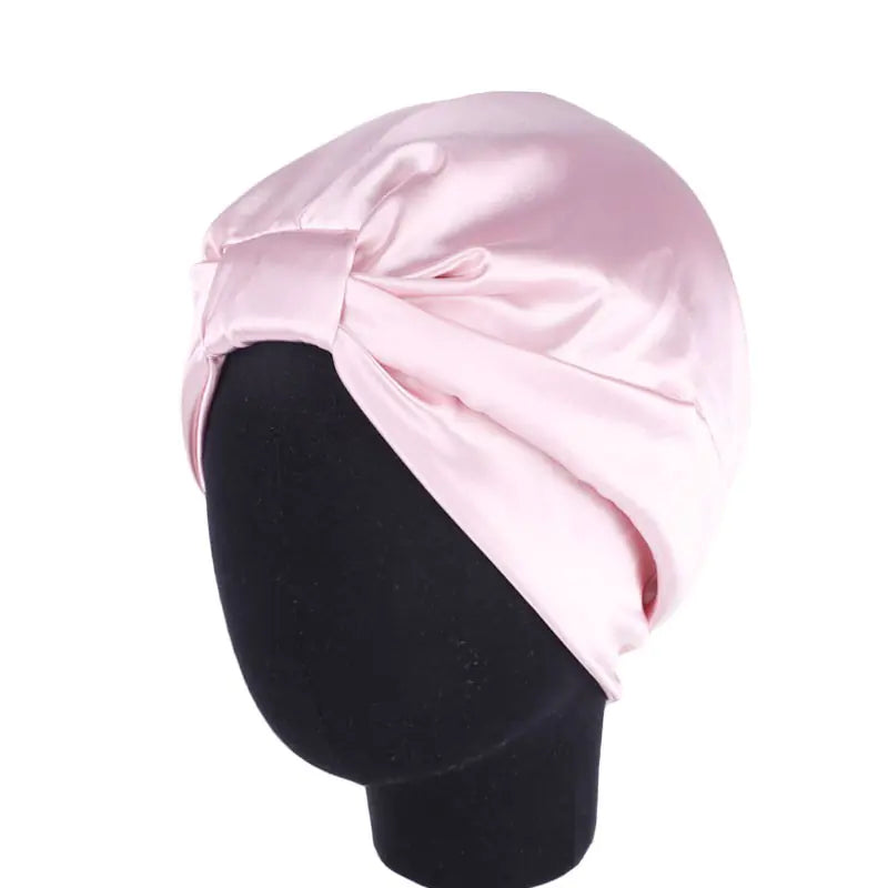 2019 Double Layer Satin Hair Scarf Sleep Cap Mimarta