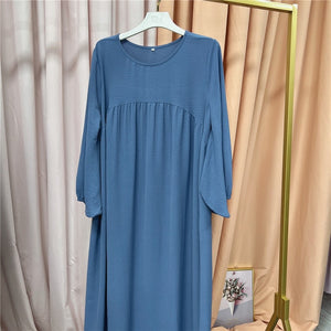 Solid Color Abayas for Women Rieworkes