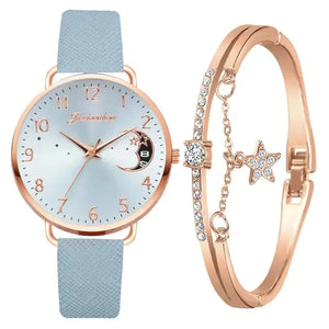 Moon Numbers Bracelet Watches Set Rieworkes