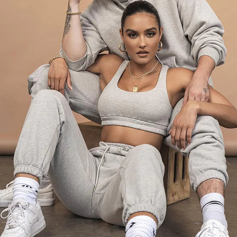 2023 Women's Casual Two-Piece Crop Top and Pants Set Mimarta