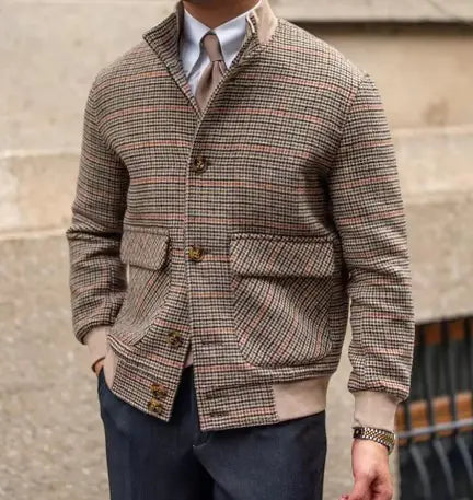 Bomber Jacket With Stand-up Collar Rieworkes