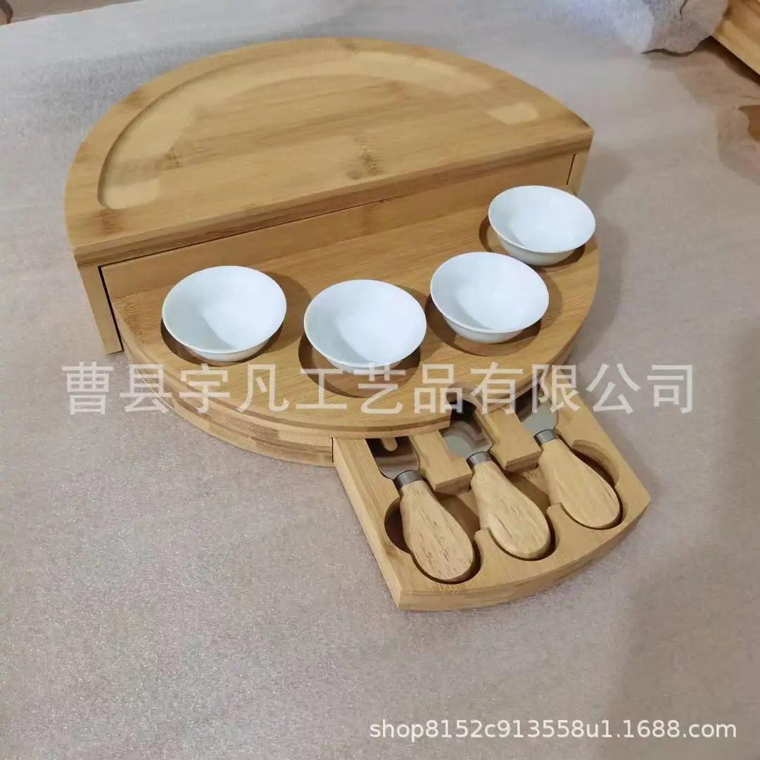 Bamboo Cheese Plate Wooden Breadboard Rieworkes