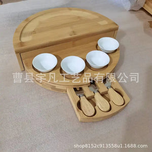 Bamboo Cheese Plate Wooden Breadboard Rieworkes
