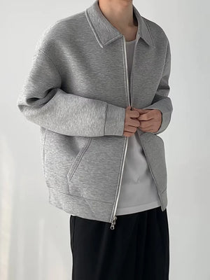 Flip Collar Zipper Coat Rieworkes