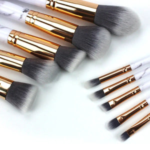 La Canica 10 In 1 Makeup Brush Set With Travel Friendly Container Rieworkes