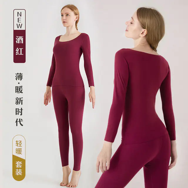 Women’s Thermal Long Johns Seamless Winter Underwear Set Mimarta