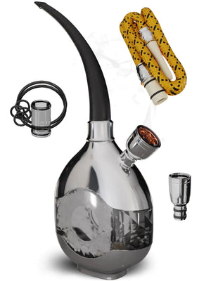 Mini Hookah Set With Everything Silver Hookah Set Portable Hookah Set For Car Rieworkes