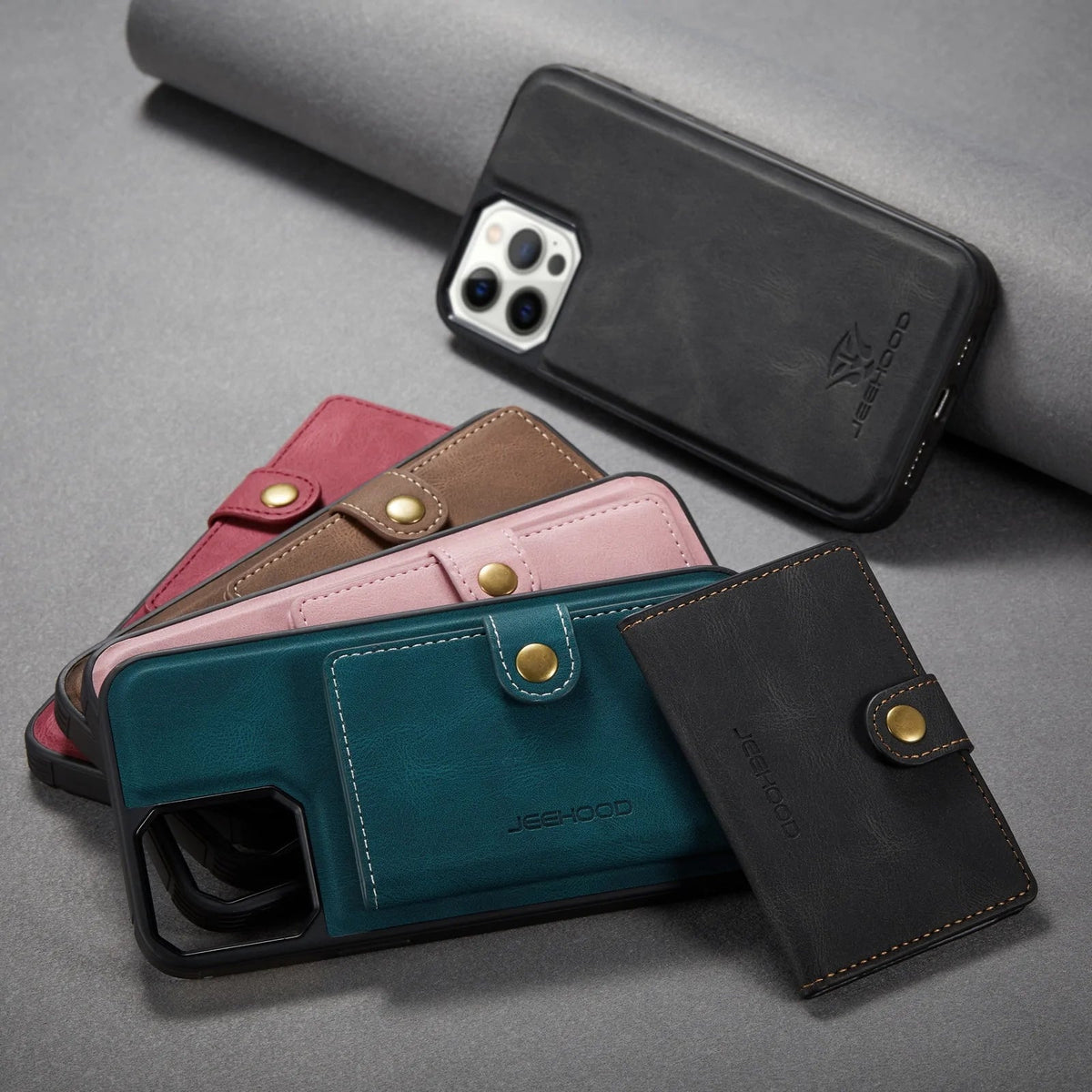 Luxury Magnetic Safe Leather Case For iPhone Rieworkes