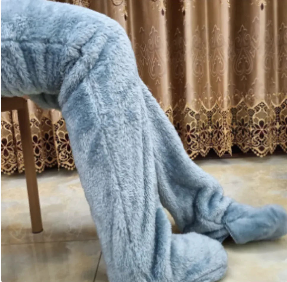 Fuzzy Over Knee High Winter Warm Socks Rieworkes