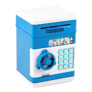 Electronic Piggy Bank ATM Mini Money Box Safety Password Chewing Coin Cash Deposit Machine Christmas Gift for Children Kids Rieworkes