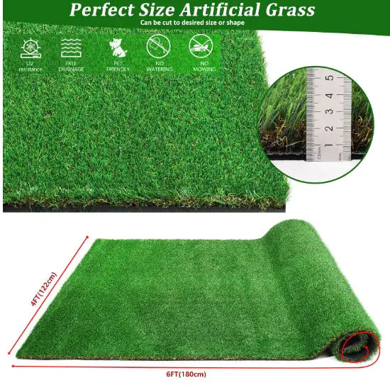 Thick Realistic Fake Grass Roll Decor Patio Balcony Garden Lawn Mimarta