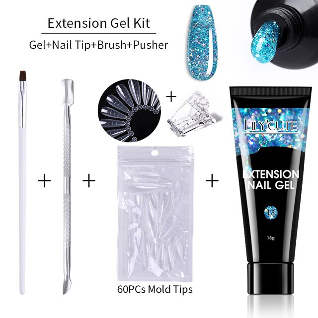LILYCUTE Nail Extension Gel Set Rieworkes