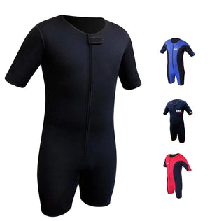 RAD Sweat Suit Neoprene Weight Loss Sauna Suit Workout Fitness Slimming Shorts Gym Training (Jet Black Large) Mimarta