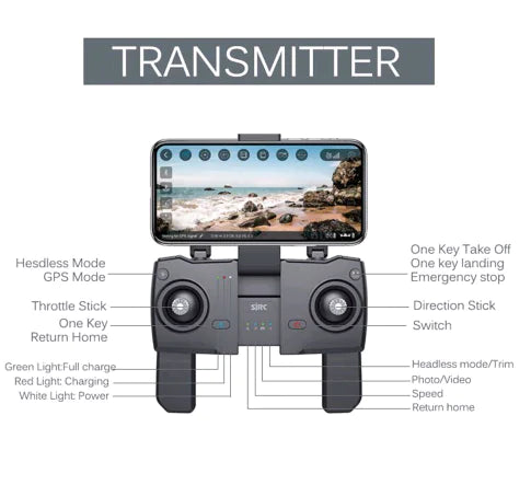Foldable Quadcopter with GPS and WiFi Camera Mimarta