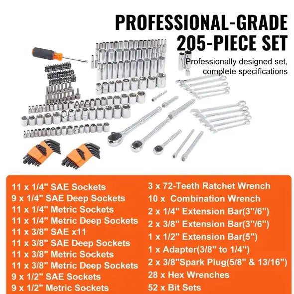 VEVOR Mechanical Tool Kit And Sleeve Kit Mimarta