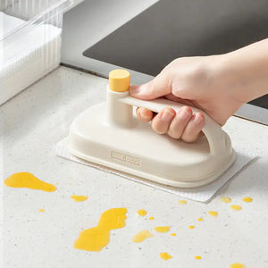 Kitchen Bathroom Toilet Cleaning Magic Brush Glass Wall Cleaning Bath Brush Handle Cleaning Rag Ceramic Window Slot Clean Brush Kitchen Gadgets Rieworkes
