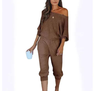 Off-the-shoulder Long Sleeve Pullover Rieworkes