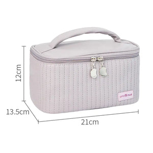 Korean Style Women's Large PU Leather Makeup Bag Mimarta