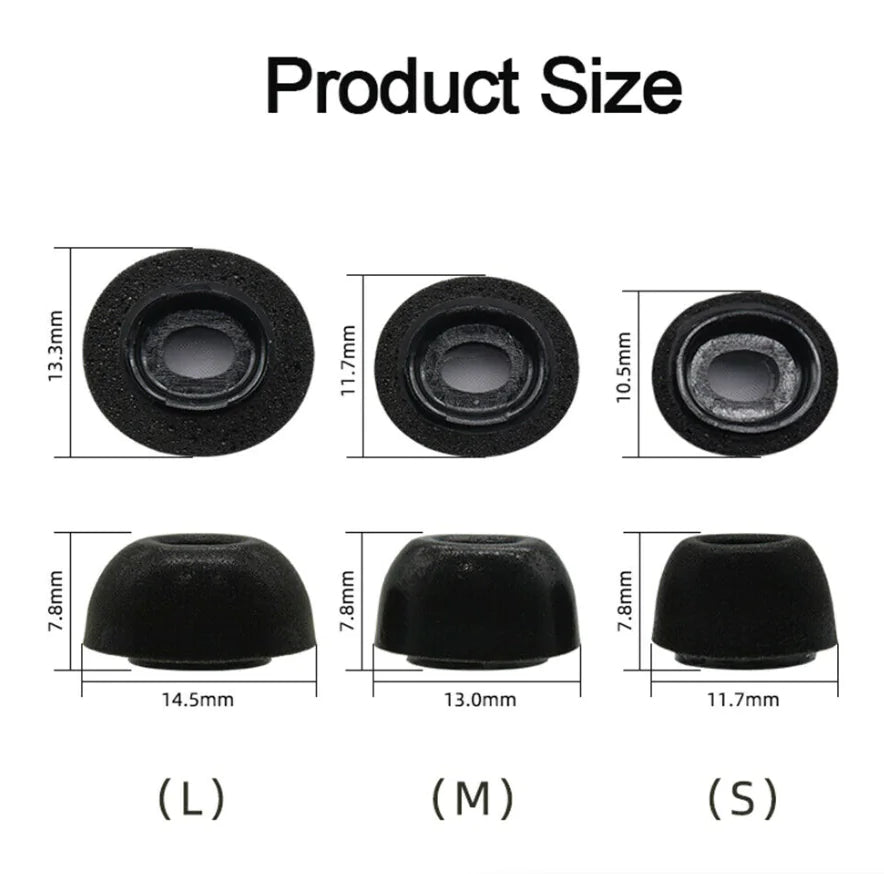 Replacement Ear Tips For Apple Airpods Pro Memory Foam Tips Airpod Pro - 3 Pairs Rieworkes