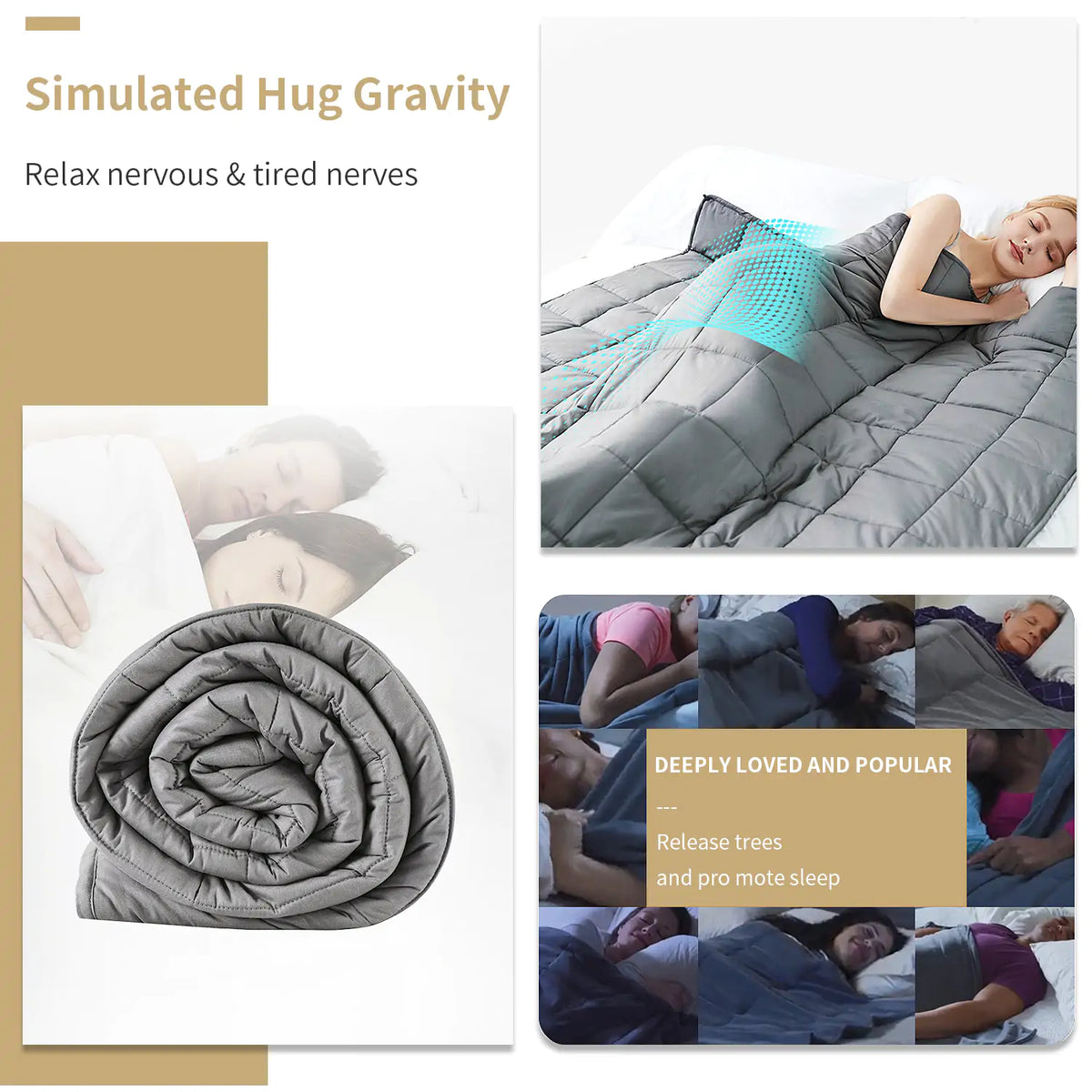 Weighted Blanket Adult Full Queen Size Rieworkes